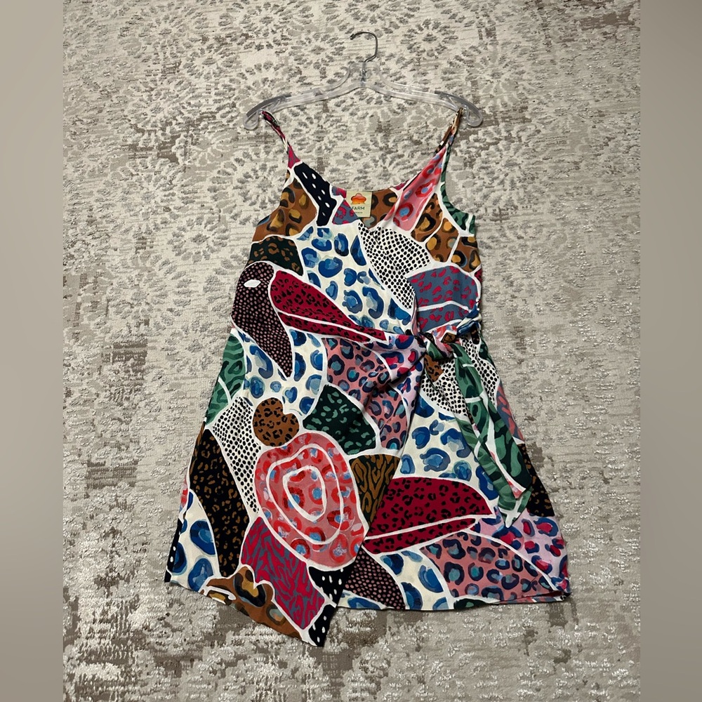 FARM Rio Red and Pink Mini Dress - Picture 7 of 15